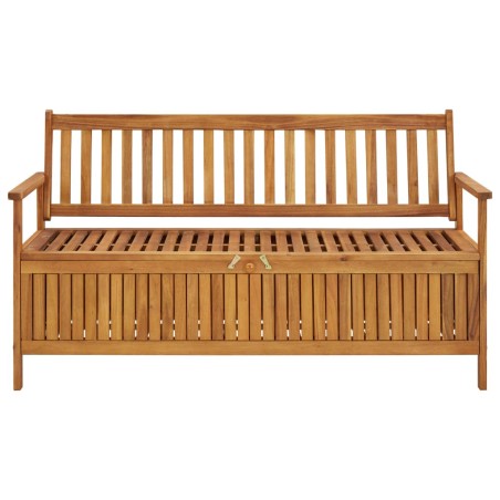 vidaXL Gartenbank mit Stauraum 148 cm Massivholz Akazie