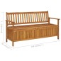 vidaXL Gartenbank mit Stauraum 148 cm Massivholz Akazie vidaXL Gartenbank mit Stauraum 148 cm Massivholz Akazie