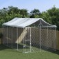 vidaXL Outdoor-Hundezwinger mit Dach Silbern 3x6x2,5m Verzinkter Stahl vidaXL Outdoor-Hundezwinger mit Dach Silbern 3x6x2,5m Verzinkter Stahl
