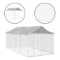 vidaXL Outdoor-Hundezwinger mit Dach Silbern 3x6x2,5m Verzinkter Stahl vidaXL Outdoor-Hundezwinger mit Dach Silbern 3x6x2,5m Verzinkter Stahl