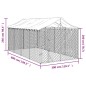 vidaXL Outdoor-Hundezwinger mit Dach Silbern 3x6x2,5m Verzinkter Stahl vidaXL Outdoor-Hundezwinger mit Dach Silbern 3x6x2,5m Verzinkter Stahl