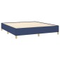 vidaXL Bettgestell Blau 160x200 cm Stoff vidaXL Bettgestell Blau 160x200 cm Stoff