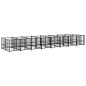 vidaXL Outdoor-Hundezwinger Stahl 15,02 m² vidaXL Outdoor-Hundezwinger Stahl 15,02 m²