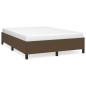 vidaXL Bettgestell Dunkelbraun 140x200 cm Stoff vidaXL Bettgestell Dunkelbraun 140x200 cm Stoff