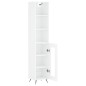 vidaXL Highboard Hochglanz-Weiß 34,5x34x180 cm Holzwerkstoff vidaXL Highboard Hochglanz-Weiß 34,5x34x180 cm Holzwerkstoff