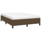 vidaXL Bettgestell Dunkelbraun 140x200 cm Stoff vidaXL Bettgestell Dunkelbraun 140x200 cm Stoff