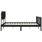 vidaXL Massivholzbett mit Kopfteil Schwarz 160x200 cm vidaXL Massivholzbett mit Kopfteil Schwarz 160x200 cm