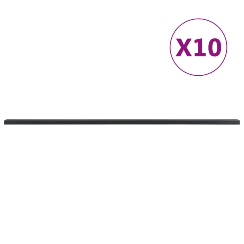 vidaXL Zaunpfosten 10 Stk. Grau 260 cm Stahl vidaXL Zaunpfosten 10 Stk. Grau 260 cm Stahl