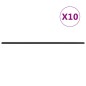 vidaXL Zaunpfosten 10 Stk. Grau 260 cm Stahl vidaXL Zaunpfosten 10 Stk. Grau 260 cm Stahl