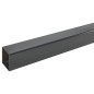 vidaXL Zaunpfosten 10 Stk. Grau 260 cm Stahl vidaXL Zaunpfosten 10 Stk. Grau 260 cm Stahl