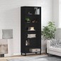 vidaXL Highboard Schwarz 69,5x32,5x180 cm Holzwerkstoff vidaXL Highboard Schwarz 69,5x32,5x180 cm Holzwerkstoff