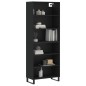 vidaXL Highboard Schwarz 69,5x32,5x180 cm Holzwerkstoff vidaXL Highboard Schwarz 69,5x32,5x180 cm Holzwerkstoff