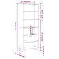 vidaXL Highboard Schwarz 69,5x32,5x180 cm Holzwerkstoff vidaXL Highboard Schwarz 69,5x32,5x180 cm Holzwerkstoff