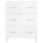 vidaXL Highboard Hochglanz-Weiß 69,5x34x180 cm Holzwerkstoff vidaXL Highboard Hochglanz-Weiß 69,5x34x180 cm Holzwerkstoff