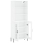 vidaXL Highboard Hochglanz-Weiß 69,5x34x180 cm Holzwerkstoff vidaXL Highboard Hochglanz-Weiß 69,5x34x180 cm Holzwerkstoff