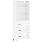 vidaXL Highboard Hochglanz-Weiß 69,5x34x180 cm Holzwerkstoff vidaXL Highboard Hochglanz-Weiß 69,5x34x180 cm Holzwerkstoff