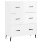 vidaXL Highboard Hochglanz-Weiß 69,5x34x180 cm Holzwerkstoff vidaXL Highboard Hochglanz-Weiß 69,5x34x180 cm Holzwerkstoff
