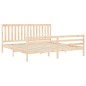 vidaXL Massivholzbett mit Kopfteil 200x200 cm vidaXL Massivholzbett mit Kopfteil 200x200 cm