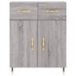 vidaXL Highboard Grau Sonoma 69,5x34x180 cm Holzwerkstoff vidaXL Highboard Grau Sonoma 69,5x34x180 cm Holzwerkstoff