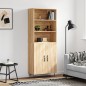 vidaXL Highboard Sonoma-Eiche 69,5x34x180 cm Holzwerkstoff vidaXL Highboard Sonoma-Eiche 69,5x34x180 cm Holzwerkstoff