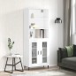 vidaXL Highboard Weiß 69,5x34x180 cm Holzwerkstoff vidaXL Highboard Weiß 69,5x34x180 cm Holzwerkstoff