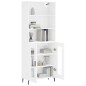 vidaXL Highboard Weiß 69,5x34x180 cm Holzwerkstoff vidaXL Highboard Weiß 69,5x34x180 cm Holzwerkstoff