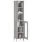 vidaXL Highboard Grau Sonoma 34,5x34x180 cm Holzwerkstoff vidaXL Highboard Grau Sonoma 34,5x34x180 cm Holzwerkstoff