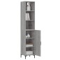 vidaXL Highboard Grau Sonoma 34,5x34x180 cm Holzwerkstoff vidaXL Highboard Grau Sonoma 34,5x34x180 cm Holzwerkstoff