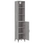 vidaXL Highboard Grau Sonoma 34,5x34x180 cm Holzwerkstoff vidaXL Highboard Grau Sonoma 34,5x34x180 cm Holzwerkstoff