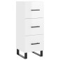 vidaXL Highboard Hochglanz-Weiß 34,5x34x180 cm Holzwerkstoff vidaXL Highboard Hochglanz-Weiß 34,5x34x180 cm Holzwerkstoff