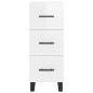 vidaXL Highboard Hochglanz-Weiß 34,5x34x180 cm Holzwerkstoff vidaXL Highboard Hochglanz-Weiß 34,5x34x180 cm Holzwerkstoff