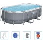 Bestway Power Steel Aufstellpool Oval 427x250x100 cm Bestway Power Steel Aufstellpool Oval 427x250x100 cm