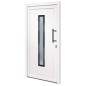 vidaXL Haustür Weiß 108x208 cm PVC vidaXL Haustür Weiß 108x208 cm PVC