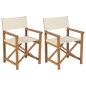 vidaXL Regiestühle 2 Stk. Klappbar Massivholz Teak vidaXL Regiestühle 2 Stk. Klappbar Massivholz Teak