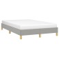 vidaXL Bettgestell ohne Matratze Hellgrau 120x200 cm Stoff vidaXL Bettgestell ohne Matratze Hellgrau 120x200 cm Stoff