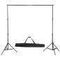 vidaXL Fotohintergrund-System 300 x 300 cm Schwarz vidaXL Fotohintergrund-System 300 x 300 cm Schwarz
