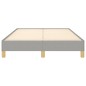 vidaXL Bettgestell ohne Matratze Hellgrau 120x200 cm Stoff vidaXL Bettgestell ohne Matratze Hellgrau 120x200 cm Stoff