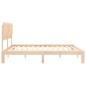 vidaXL Massivholzbett mit Kopfteil 200x200 cm vidaXL Massivholzbett mit Kopfteil 200x200 cm