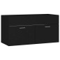 vidaXL Badmöbel-Set Schwarz Holzwerkstoff vidaXL Badmöbel-Set Schwarz Holzwerkstoff