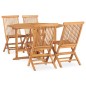 vidaXL 5-tlg. Garten-Essgruppe Klappbar Massivholz Teak vidaXL 5-tlg. Garten-Essgruppe Klappbar Massivholz Teak