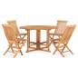 vidaXL 5-tlg. Garten-Essgruppe Klappbar Massivholz Teak vidaXL 5-tlg. Garten-Essgruppe Klappbar Massivholz Teak