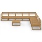 vidaXL 9-tlg. Garten-Lounge-Set Honigbraun Massivholz Kiefer vidaXL 9-tlg. Garten-Lounge-Set Honigbraun Massivholz Kiefer