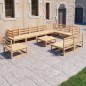 vidaXL 11-tlg. Garten-Lounge-Set Massivholz Kiefer vidaXL 11-tlg. Garten-Lounge-Set Massivholz Kiefer