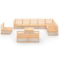 vidaXL 11-tlg. Garten-Lounge-Set Massivholz Kiefer vidaXL 11-tlg. Garten-Lounge-Set Massivholz Kiefer