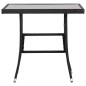 vidaXL 3-tlg. Garten-Essgruppe Poly Rattan Schwarz vidaXL 3-tlg. Garten-Essgruppe Poly Rattan Schwarz