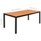 vidaXL 9-tlg. Garten-Essgruppe Schwarz und Braun vidaXL 9-tlg. Garten-Essgruppe Schwarz und Braun