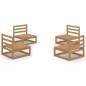 vidaXL 4-tlg. Garten-Lounge-Set Honigbraun Massivholz Kiefer vidaXL 4-tlg. Garten-Lounge-Set Honigbraun Massivholz Kiefer