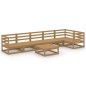 vidaXL 7-tlg. Garten-Lounge-Set Honigbraun Massivholz Kiefer vidaXL 7-tlg. Garten-Lounge-Set Honigbraun Massivholz Kiefer