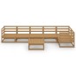 vidaXL 7-tlg. Garten-Lounge-Set Honigbraun Massivholz Kiefer vidaXL 7-tlg. Garten-Lounge-Set Honigbraun Massivholz Kiefer