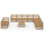 vidaXL 11-tlg. Garten-Lounge-Set Honigbraun Massivholz Kiefer vidaXL 11-tlg. Garten-Lounge-Set Honigbraun Massivholz Kiefer